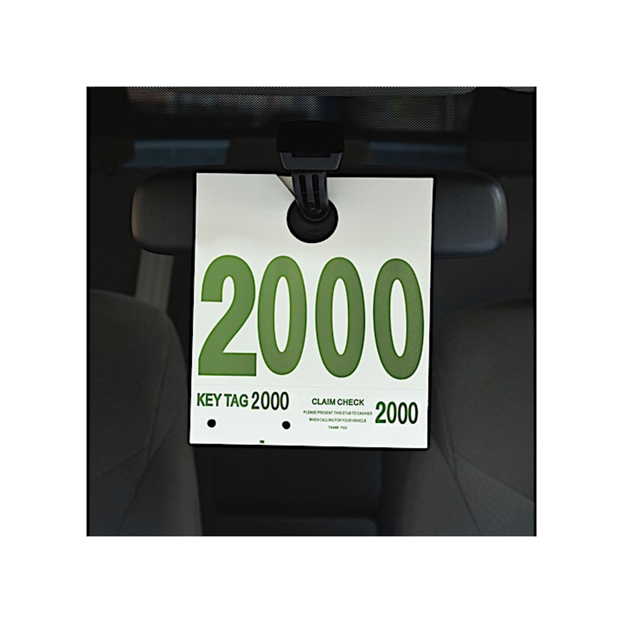 Slip-N-Grip Heavy-Duty Sequential Tags — 7.5in. x 6.5in., Dispatch Numbers 2000-2999, 1000/Box, Model# SNGFB-P9933-52